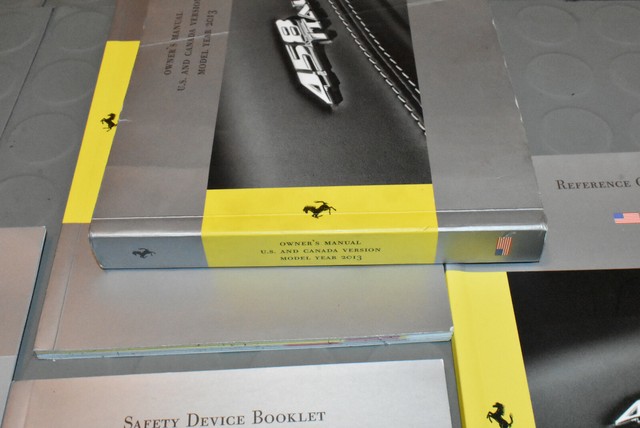 2013 Ferrari 458 Italia Coupe Owners Manual - SET (USA / CANADA) | eBay