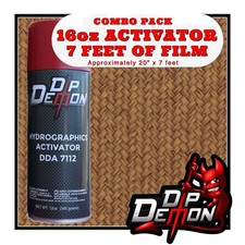 16oz hydrographic film / activator Wicker Weave hydro dip dipping wizard