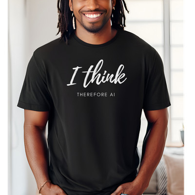 I Think Therefore AI Artificial Intelligence Meets Philosophy Graphic T-Shirt