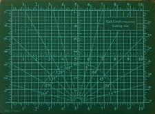 CMK Professional Grade A Double Sided Cutting Mat Black/Green A4 (12 x 9 inches)