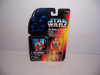 1995 Star Wars The Power of the Force Luke Skywalker X-Wing Pilot Short Saber