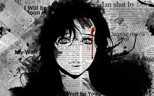 Anime wolf guy akiko aoshika manga Playmat Gaming Mat