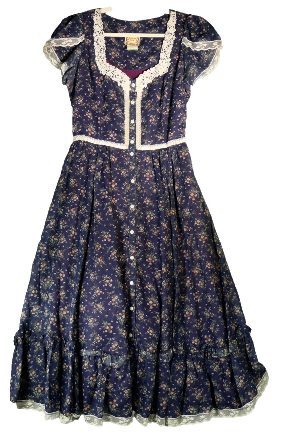 Vestidos florales Gunne Sax algodón para mujeres
