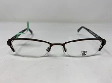 I-Frame M169 COL.169  51-19-140 Brown/Black Metal Half Rim Eyeglasses Frame ME57