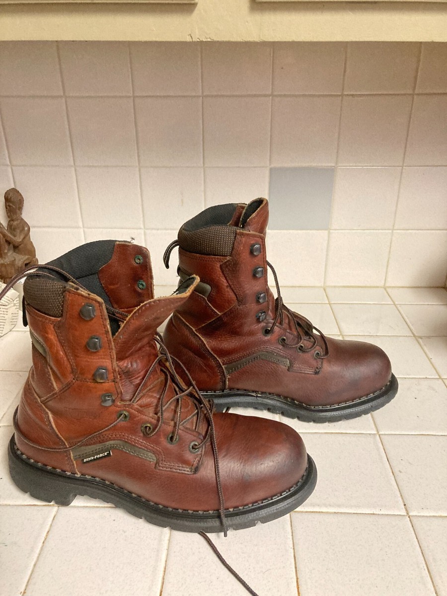 Red Wing ワークブーツ Red Wing Work Boots Mens Size 8 H Brown Dyna-Force 8