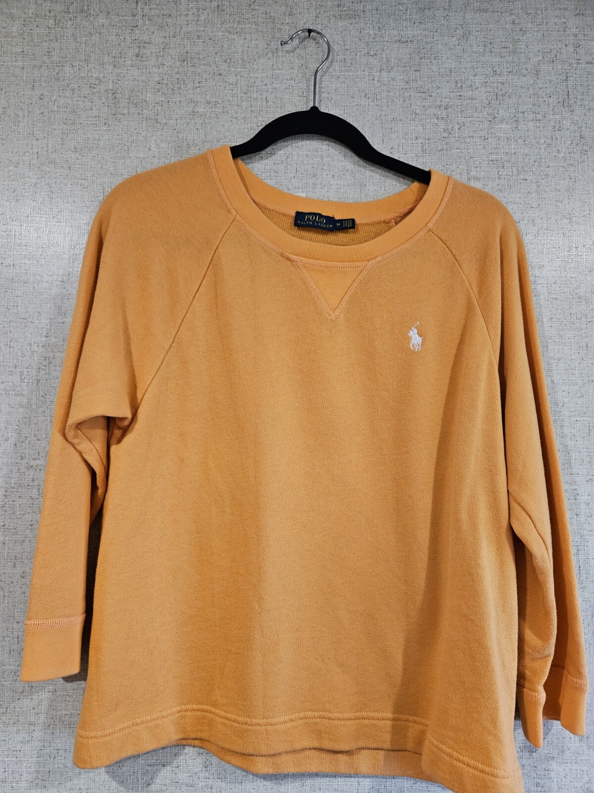 Polo Ralph Lauren Solid Orange Pullover Crew Neck… - image 2