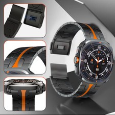 Stainless Steel Band For Galaxy Watch Ultra 47mm Metal Link Magnetic Clasp Strap