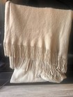 Women's H&M Thick Cozy Warm Beige Scarf with Fringe, Good Condition — photo 1