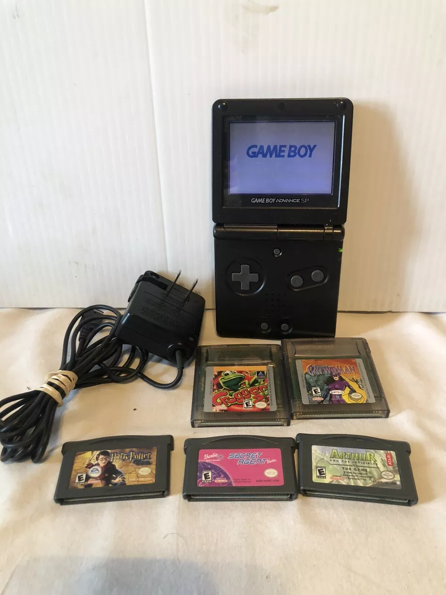 Nintendo GameBoy Advance GBA SP Bundle Lot With 5 Games Tested Works Great