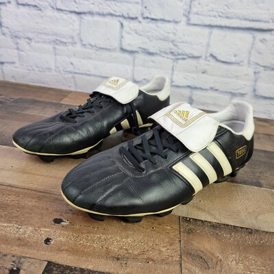 ADIDAS 7406 XTRX SG Blue Leather Vintage Mens Soccer Cleats Football Size US 12