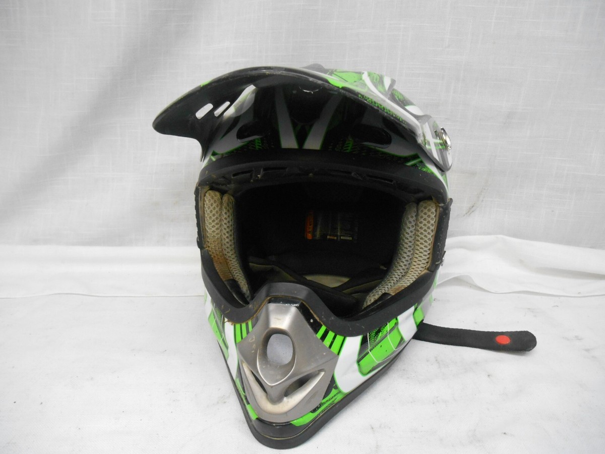 bilt youth motorcycle helmet Bilt Youth Kids Motocross Dirtbike Offroad ATV Clutch Helmet XL Green Black