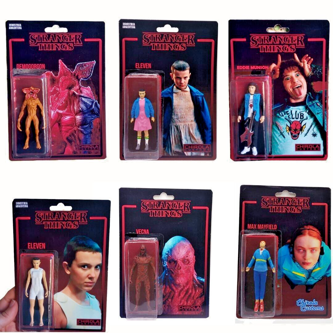 Set of 6 STRANGER THINGS Inspired-Figures~ Eddie, Max, Eleven