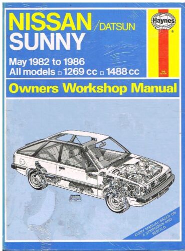 DATSUN SUNNY B11 SERIES 1.3 1.5 SALOON COUPE ESTATE '82-86 WORKSHOP MANUAL *NEW* - Picture 1 of 1