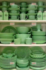 POSTCARD Print / Anchor Hocking Fire-King Jadeite Selection