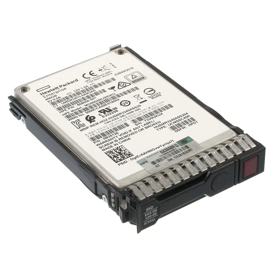 HP SAS-SSD 400GB SAS 12G SFF RI WI - 873566-001 873359R-B21 RENEW