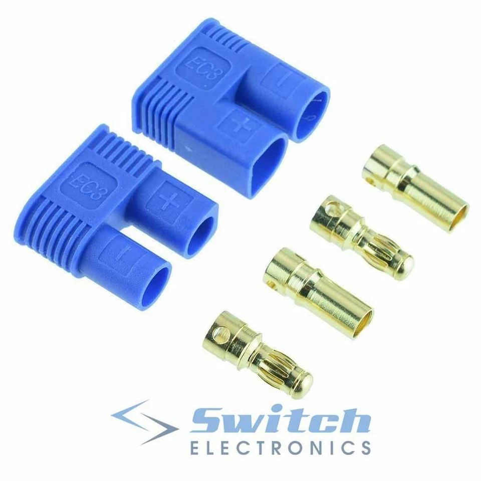 SWITCH ELECTRONICS EC2 EC3 EC5 Male + Female Pair RC Connector Lipo Battery