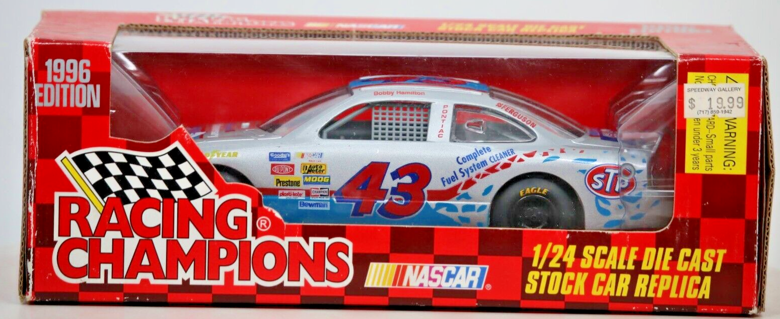 Racing Champions 1:24 Scale Die Cast Car #43 STP 1996 Pontiac Bobby Hamilton