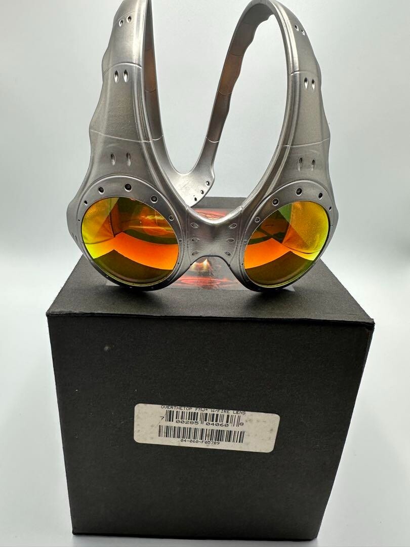 RARE Oakley Over The Top Silver & Amber Lenses, Travis Scott