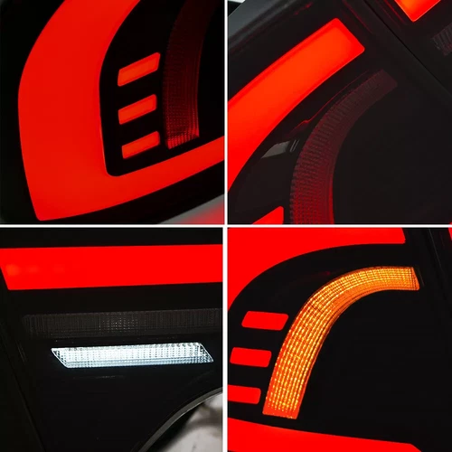 Red Tube LED Brake Tail Lights Sequential Turn Signal For 06-11 Civic Sedan 4-DR - Picture 9 of 22