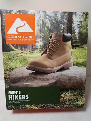 New Men's Ozark Trail Troy, Size 11.5 Tan Wheat,Rubber Outsole Work Hiking Boots