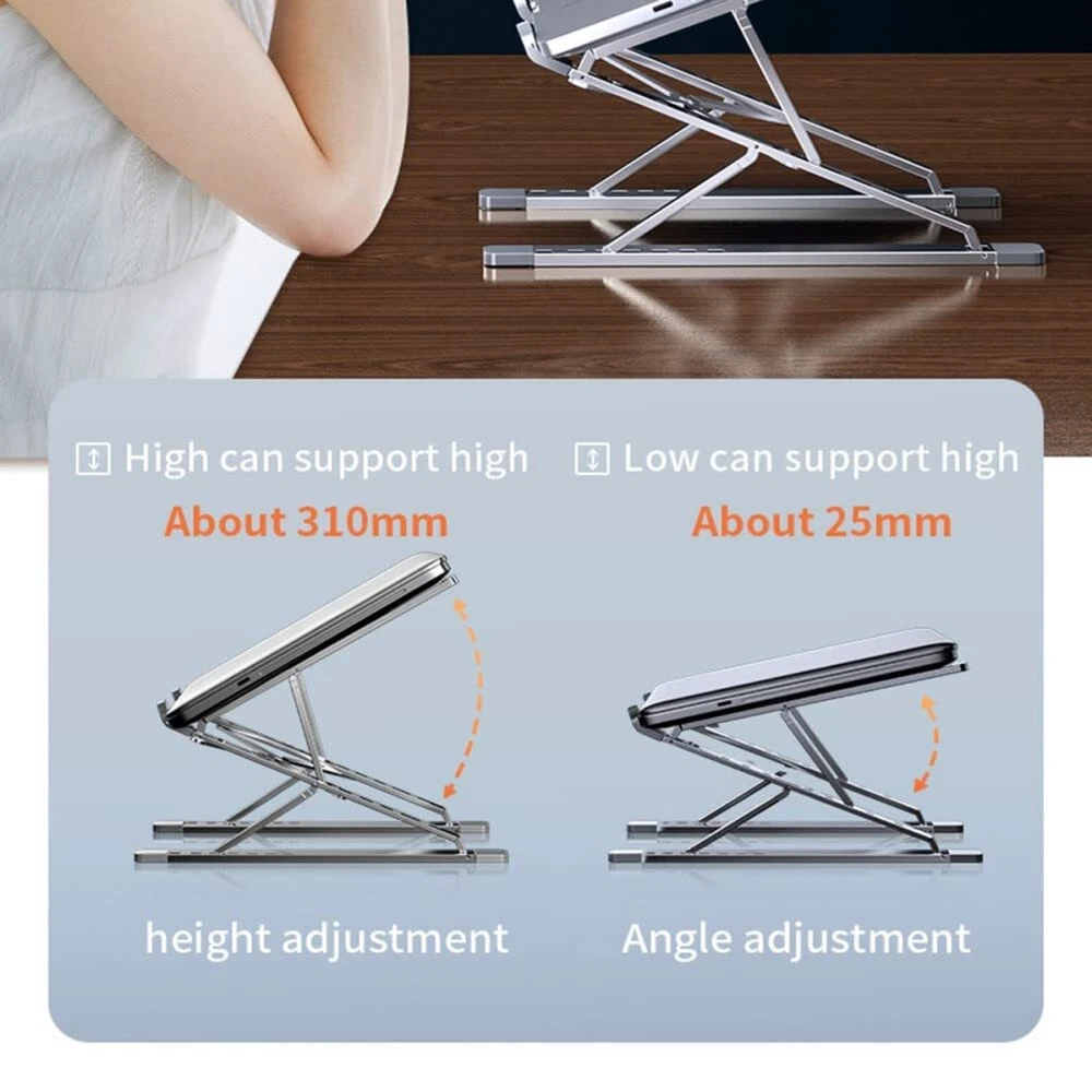 Laptop Stand for Desk Riser Computer Holder Adjustable Ergonomic Portable Alu... Laptop Stand for Desk Riser Computer Holder Adjustable Ergonomic Portable Alu...