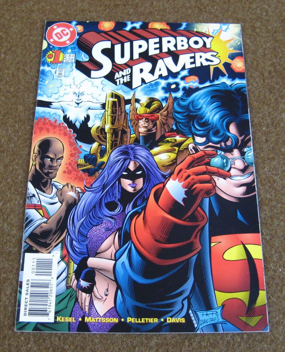 DC Comics Superboy and the Ravers #1 (Sept 1996) Direct Ed.