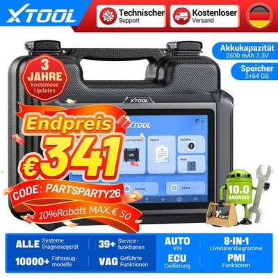 XTOOL D7S ALLE System Diagnosetool ECU-Codierung 4000+ Bidirektionaler FCA Auto