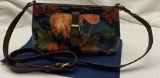 Patricia Nash Leather Maple Leaves Collection Crossbody
