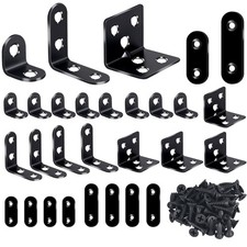 24PCS Stainless Steel L Brackets, Heavy Duty Corner Braces for Wood Furniture...