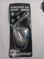 PUCH MOPED MAXI NEWPORT CHROME HANDLE BAR END MOUNT MIRROR NOS JAPAN TOOHAN LEFT