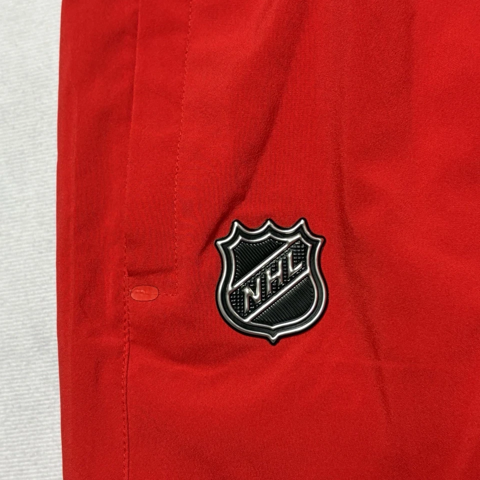 Fanatics 卡尔加里火焰裤男式大号红色 NHL 曲棍球正品职业传统 — 第 4/4 张图片