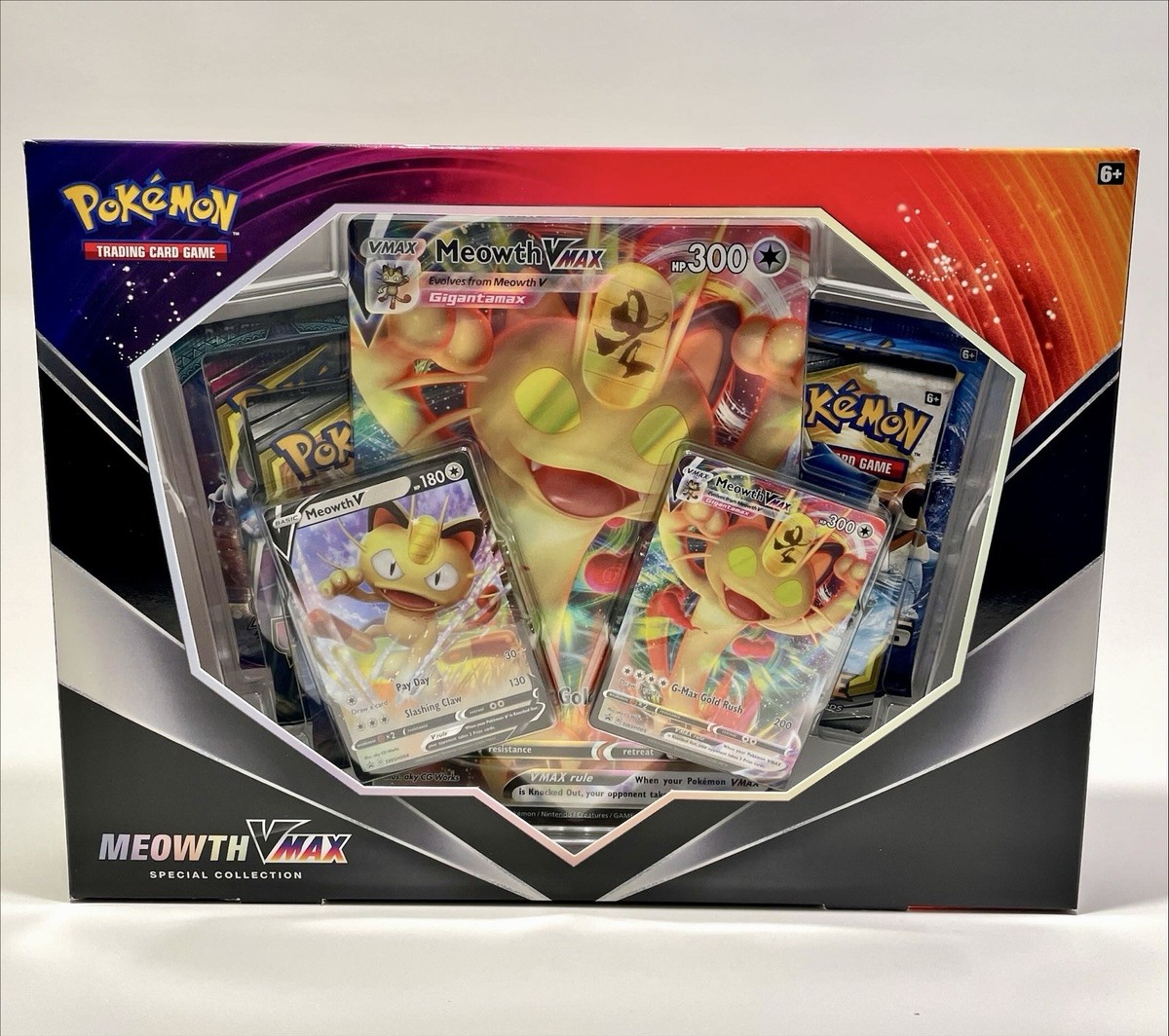 Pokémon TCG Meowth Vmax Box - 4 Packs for sale online | eBay