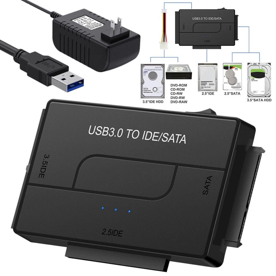 For Zilkee Ultra Recovery Converter 3IN1 USB to IDE SATA Adapter Sets - Image 3 of 4