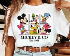 Disney Mickey  Co Est 1928 Checkered T-shirt, WDW Disneyland Family