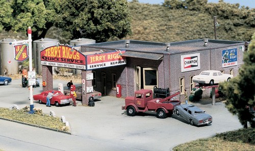 Woodland Scenics DPM 66200 N Scale Jerry Riggs Quick Service Building Kit | Zustand: New