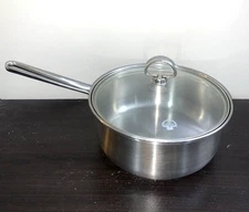 Chantal Stainless Steel 3 Qt. 2.8Lt Sauce Pan SLSA 35-200 With Lid SLSA35-200!