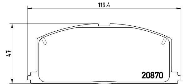 Plaquettes de frein Brembo P 83 011 pour remplacer les freins usés des berlines familiales