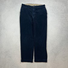 Vintage Polo Ralph Lauren Corduroy Pants Mens 35 Pant Navy Blue 35X30 Y2K