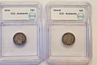 1914 and1914-D barber dimes lot