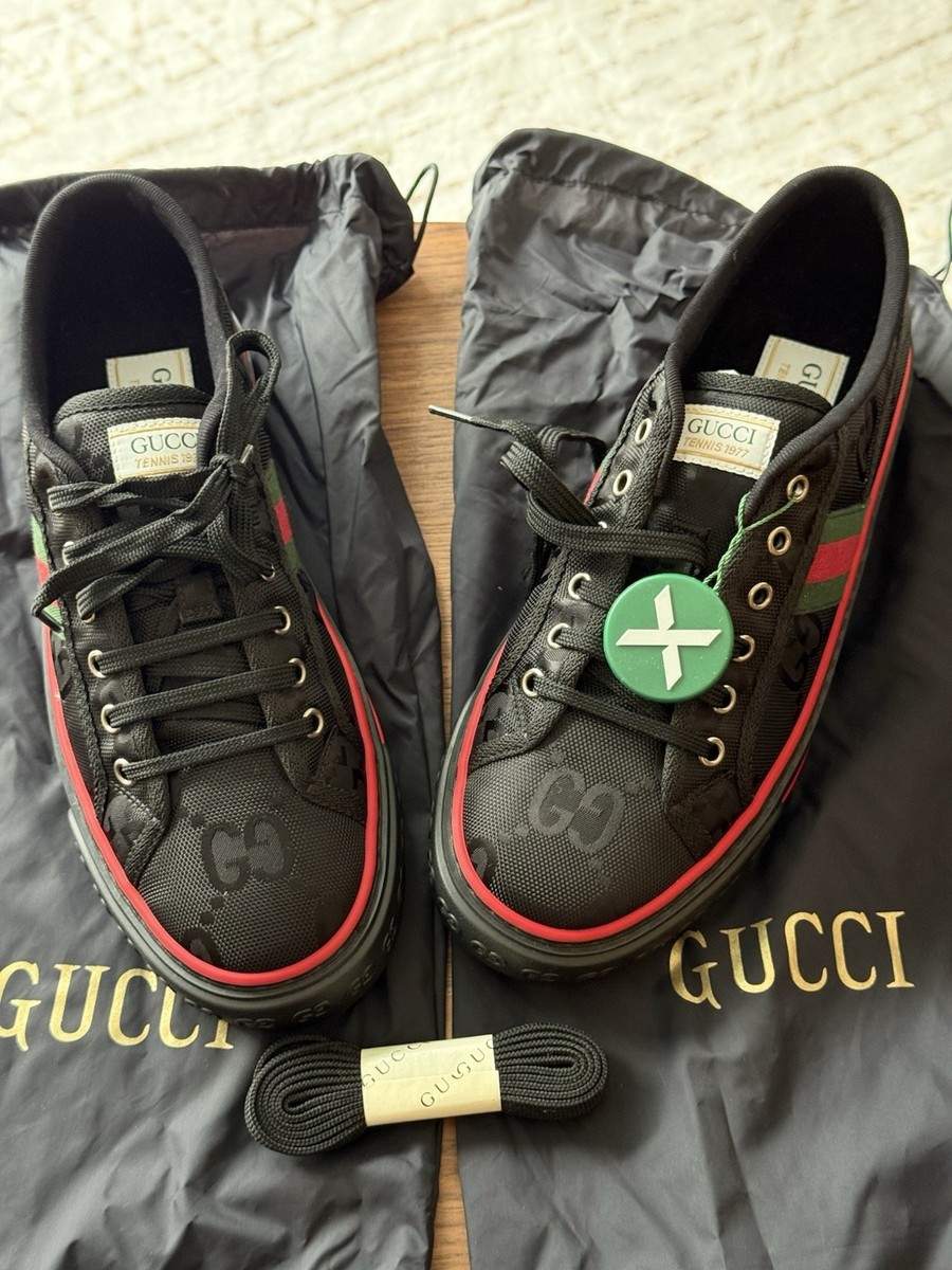 グッチ オフザグリッド テニス 1977 ロー エコニール ブラック GG 11 Gucci Tennis 1977 Off the Grid Low Black for sale | eBay