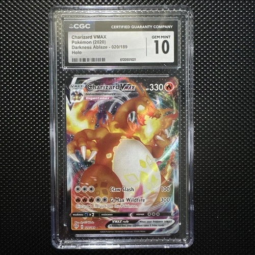 2020 Pokemon Darkness Ablaze Charizard VMAX Holo 020/189 CGC 10 Possible PSA 10