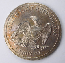 South East Refining Panama City Florida SER PC FL 1 oz .999 Fine Silver Round 80.00 per troy oz