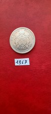 Moneta Francese da 5 franchi del 1867 a " Napoleone 3° "