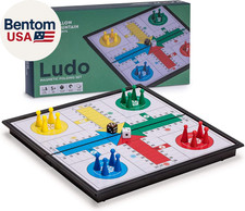 Juego de Viaje Ludo Magnético - Tablero Plegable 9.8" para Estrategia Portátil Clásica