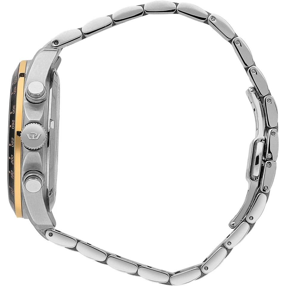 philip reloj cronógrafo blaze cabrie 44 mm esfera negra con correa de acero inoxidable Foto 2 de 4