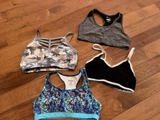 Lot of 4 Girls Sports Bra Lot Assorted Sizes