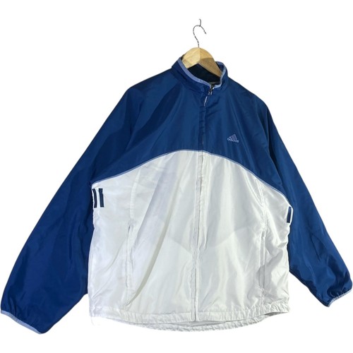 Vintage Adidas Mini Logo Color Block Windbreaker Men's White L - Picture 4 of 7