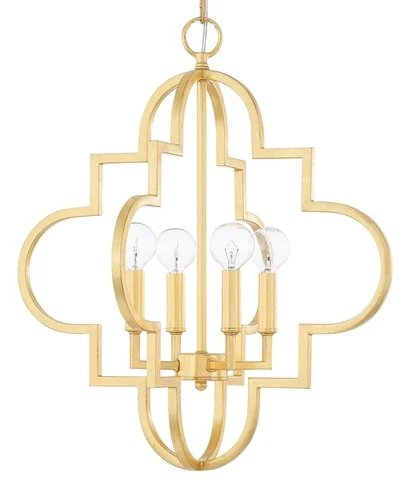 Capital Lighting 4541 Gold Ellis 4-Light 18"W Chandelier - Picture 4 of 6