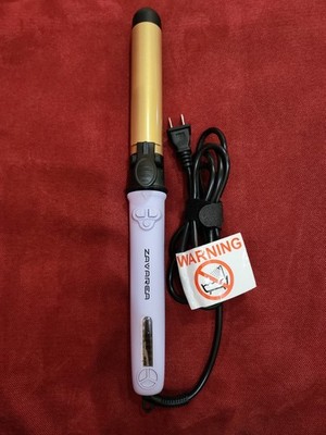 NEW ZAVAREA 1.25'' Rotating Curling Iron Automatic Hair Waver Lavender Gold UV217