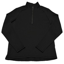 Lululemon Waffle-Knit Half Zip Black Mens Size XL LM3EX7S